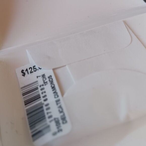 Diamond Pet Paw Gold plated Sterling Silver Necklace NWT - Picture 7 of 9